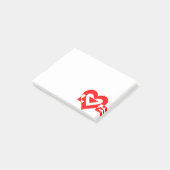Cool Love Graphic, Red Post-it® Notes (Schuin)
