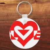 Cool Love Graphic, Red Sleutelhanger (Voorkant)