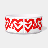 Cool Love Graphic, Red Voerbakje (Achterkant)