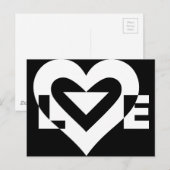 Cool Love Graphic, White Briefkaart (Voorkant / Achterkant)