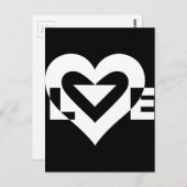 Cool Love Graphic, White Briefkaart (Voorkant / Achterkant)