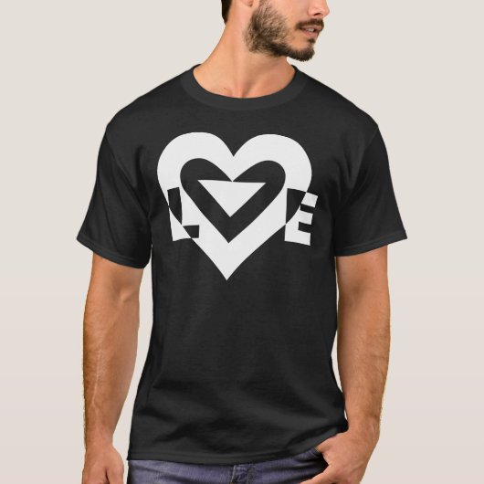 Cool Love Graphic, White T-shirt (Voorkant)