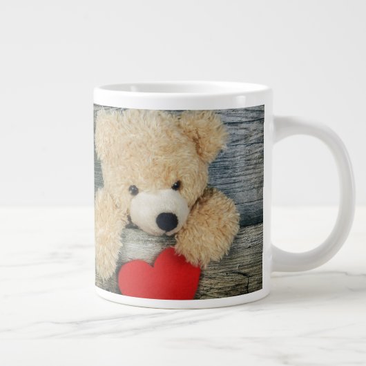 Cool Love My Teddy Bear Photo Extra Grote Beker (Rechts)