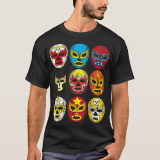Cool Lucha Libre worstelaars Maskers T-shirt