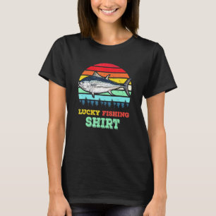 Cool Lucky Vissen Tonijn Visser Diep Z T-shirt