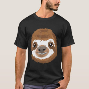 Cool luiaard met orthodontische beugels Funny dier T-shirt