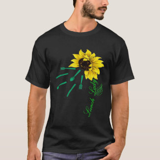 Cool Lunch Lady Matching Zonnebloem Lunch Lady T-shirt