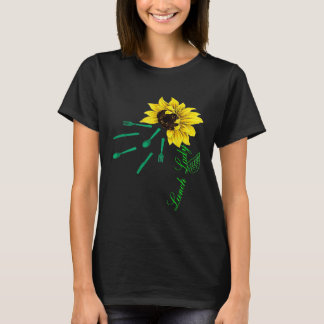 Cool Lunch Lady Matching Zonnebloem Lunch Lady T-shirt