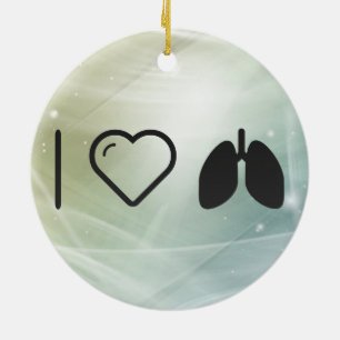 Cool Lungs Keramisch Ornament