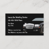 Cool Luxury Automotive Détail Cartes de visite (Devant)
