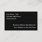 Cool Luxury Car Theme Visitekaartjes (Achterkant)