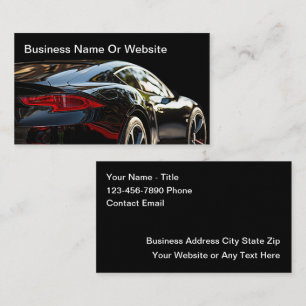 Cool Luxury Car Theme Visitekaartjes