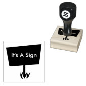 Cool maak een teken 	rubberstempel (Gestempeld)