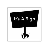 Cool maak een teken 	rubberstempel (Afrduk)