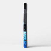 Cool Maan Blauwe Galaxy Ruimte Sterren Case-Mate iPhone Case (Achterkant / Links)