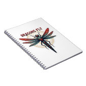 Cool Machined Steampunk Dragonfly - Draken Vliegen Notitieboek (Rechterzijde)