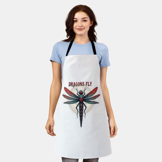 Cool Machined Steampunk Dragonfly - Draken Vliegen Schort (Gedragen)