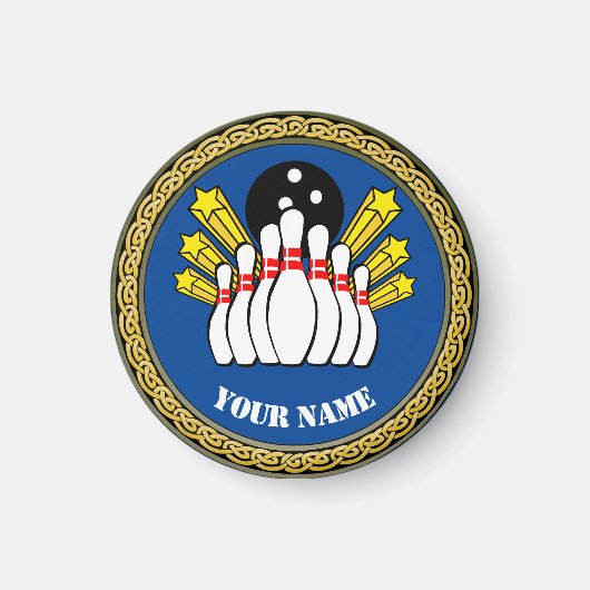 COOL ! Magnet - Bowling - Custom Bowler - Ajouter (Devant)