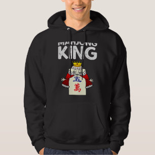 Cool mahjong ontwerp voor mannen jongens Tegel spe Hoodie