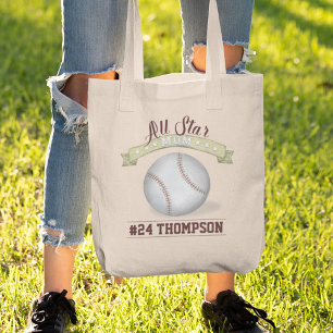 Cool Mam Alle Stat Custom Baseball Tote Bag