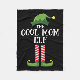 Cool mam Elf Matching Family Group kerstparty Fleece Deken