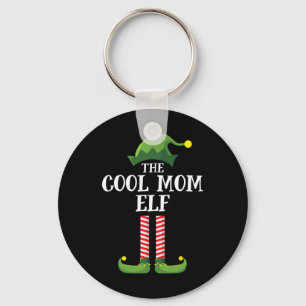 Cool mam Elf Matching Family Group kerstparty Sleutelhanger