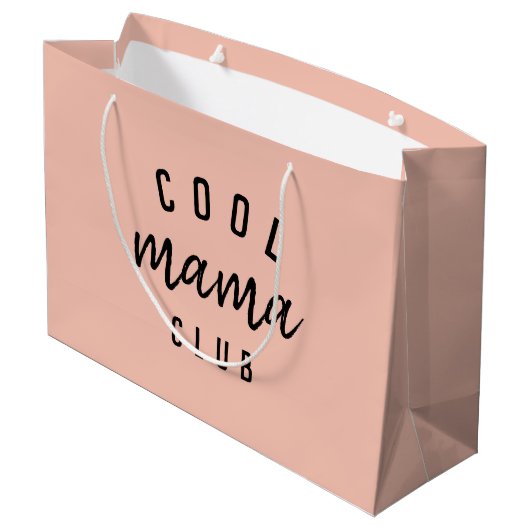Cool Mama Club | Moderne perachy roze Moederdag Groot Cadeauzakje (Achterkant Gekanteld)