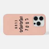 Cool Mama Club | Moderne perachy roze Moederdag iPhone Hoesje (Achterkant horizontaal)
