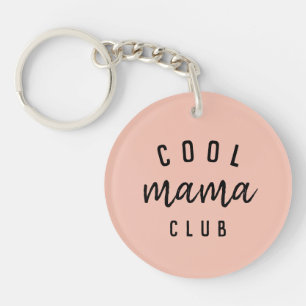 Cool Mama Club Moderne perachy roze Moederdag Sleutelhanger