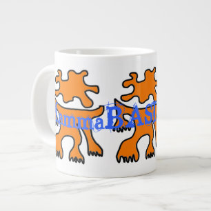 Cool MammaBASIL Design Jumbo Mok! Grote Koffiekop
