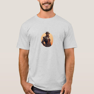 Cool Man in Steampunk stijl T-shirt