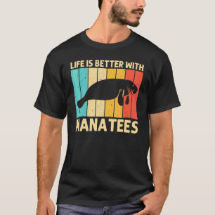 Cool Manatee Voor Mannen Vrouwen Zeekoe Red De Lam T-shirt