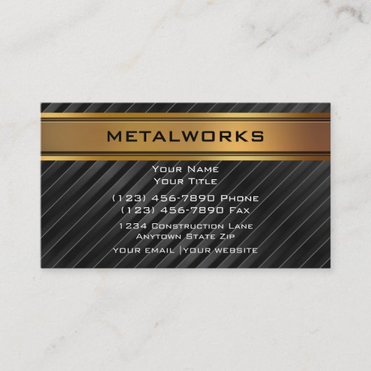 Cool mannelijke constructie Visitekaartjes (Voorkant)