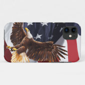 Cool Mannen American Patriotic Case-Mate iPhone Case (Achterkant (horizontaal))