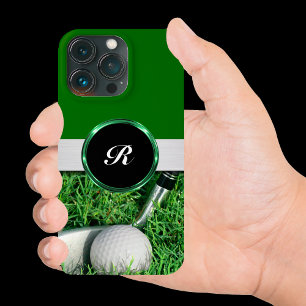 Cool Mannen Golf Monogram Business iPhone 13 Pro Hoesje