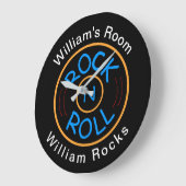 Cool Mannen Rock N Roll Man Cave Grote Klok (Hoek)