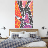 Cool Maori Art by RRW  Canvas Afdruk (Insitu (Slaapkamer))