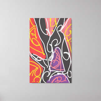 Cool Maori-kunst van RRW Canvas Afdruk