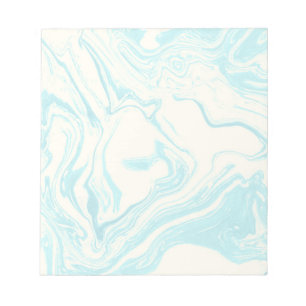 Cool Marble Design in Turquoise en Cream Notitieblok