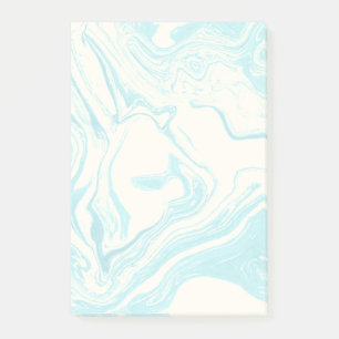 Cool Marble Design in Turquoise en Cream Post-it® Notes