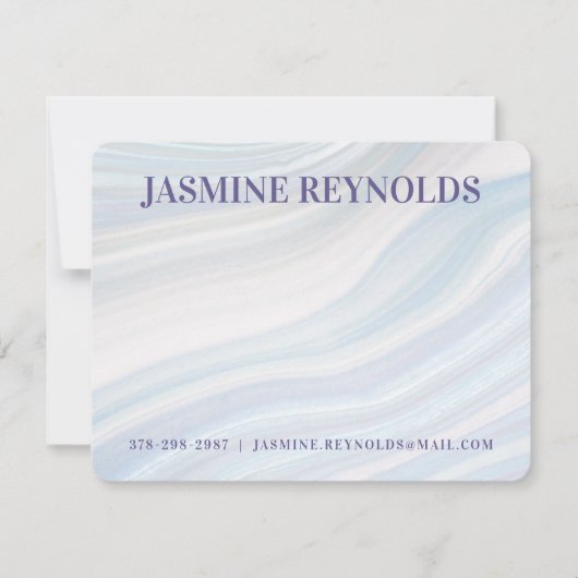 Cool Marble Geode Note Kaart Notitiekaartje (Voorkant)