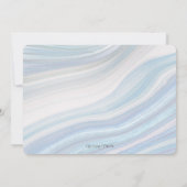 Cool Marble Geode Wedding Invitation Kaart (Achterkant)
