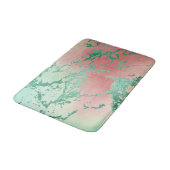 Cool Marble | Mooie pastelkoraal en groene ombre Badmat (Gekanteld)