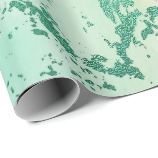 Cool Marble | Mooie pastelkoraal en groene ombre Cadeaupapier (Rol Hoek)