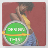 COOL! Marmeren Stenen Onderzetters - Custom (Voorkant)