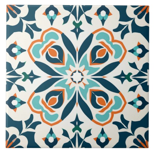 Cool Marokkaans stijl patroon Tegeltje (Voorkant)