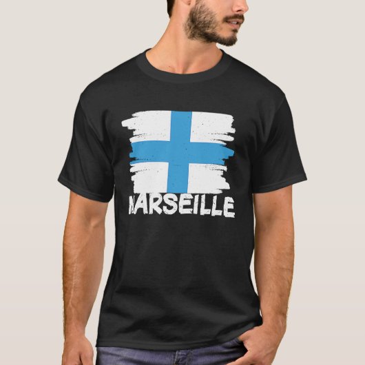 Cool Marseille Flag T-shirt (Voorkant)