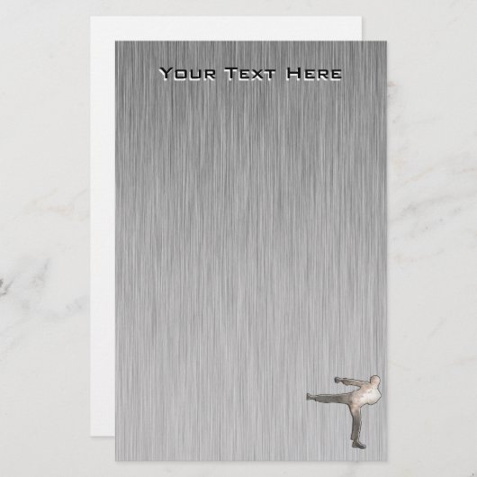 Cool Martial Arts Briefpapier (Voorkant / Achterkant)