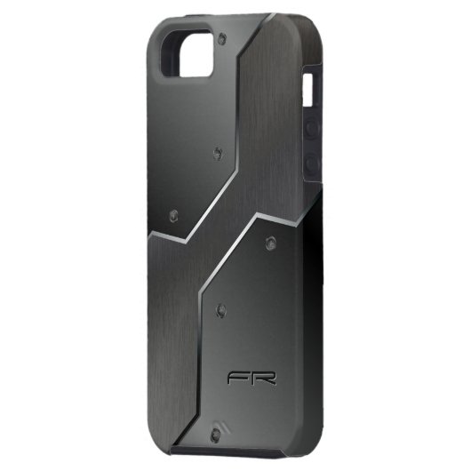 Cool Masculine Metallic Geometric Design Case-Mate iPhone Case (Achterkant Links)