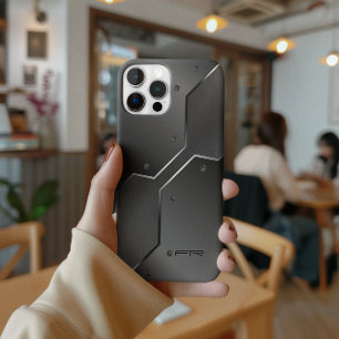 Cool Masculine Metallic Geometric Design Case-Mate iPhone 14 Pro Hoesje